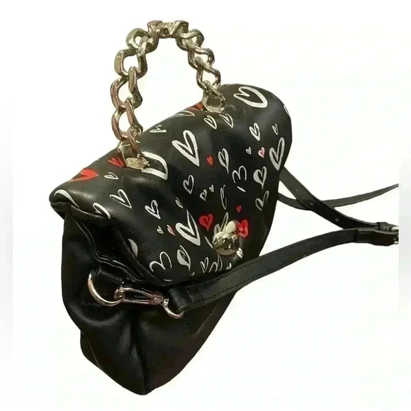 SKINNYDIP LONDON Leo Graffiti Hearts Mini Top Handle - Picture 8 of 11